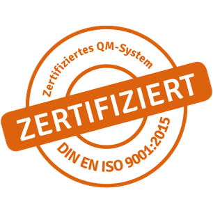 Logo Zertifiziert DIN EN ISO 9001:2015
